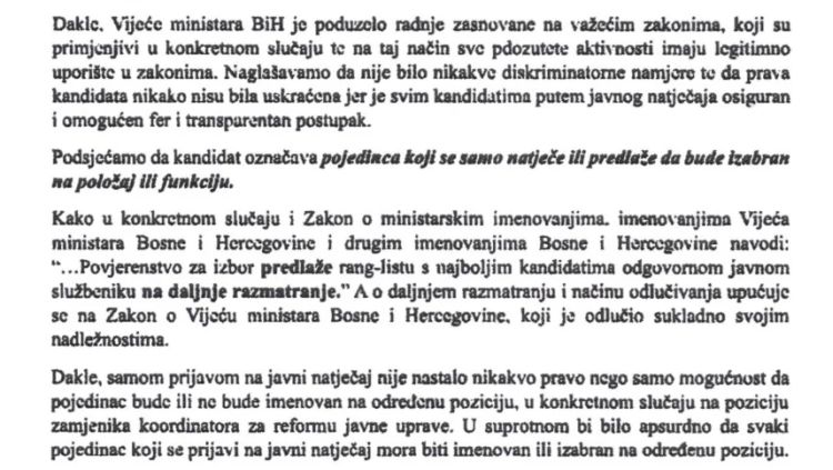 Dio odgovora na prigovor Nedziba Delica