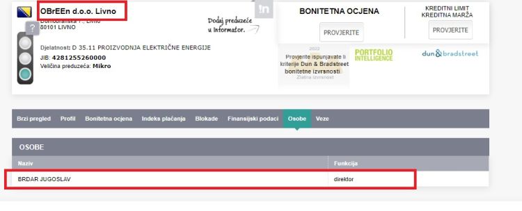 Jugoslav Brdar firma OBrEEn Livno
