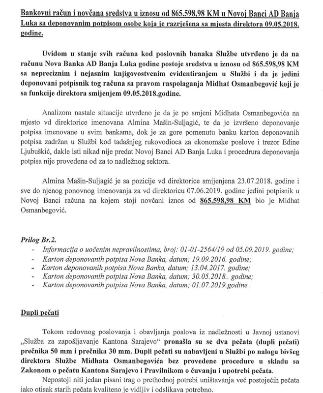 faksimil iz prijave Pecanca na kojoj radi Tuzilastvo 2