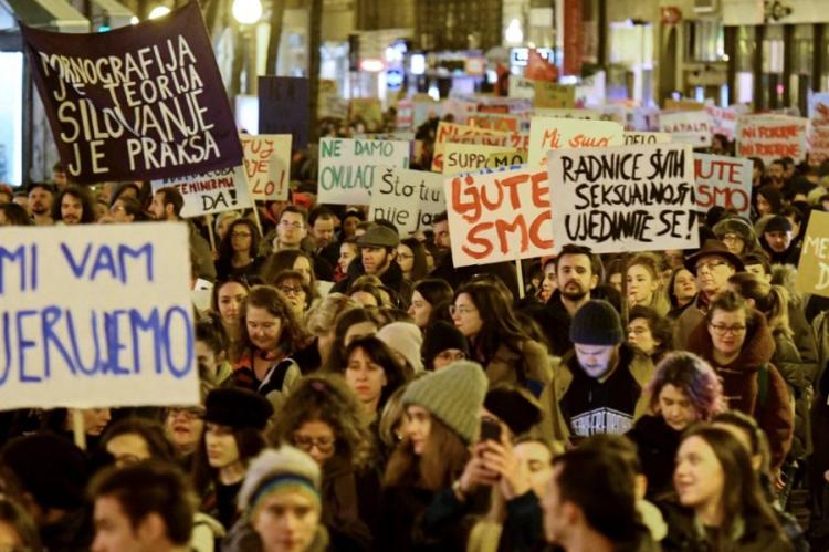 protesti žene foto Denis LOVROVIĆ