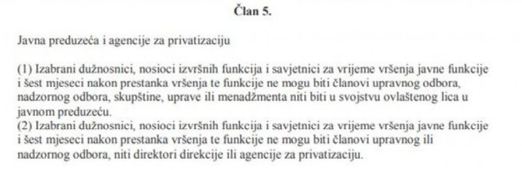 sukob interesa zakon