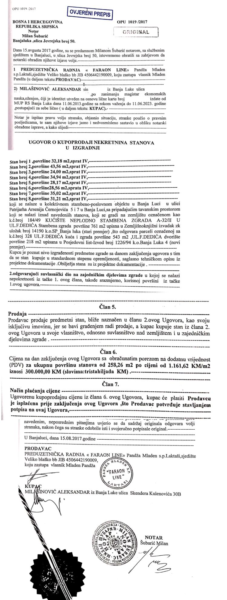 ugovor pandža