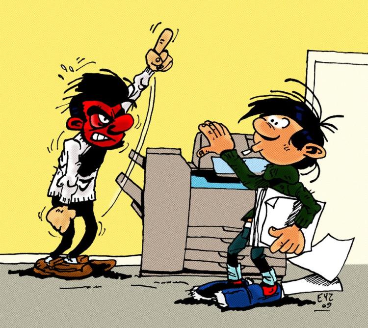 gaston lagaffe by theeyzmaster