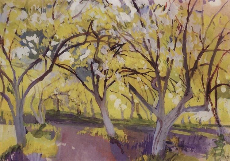 serebra orchard in bloom 1908