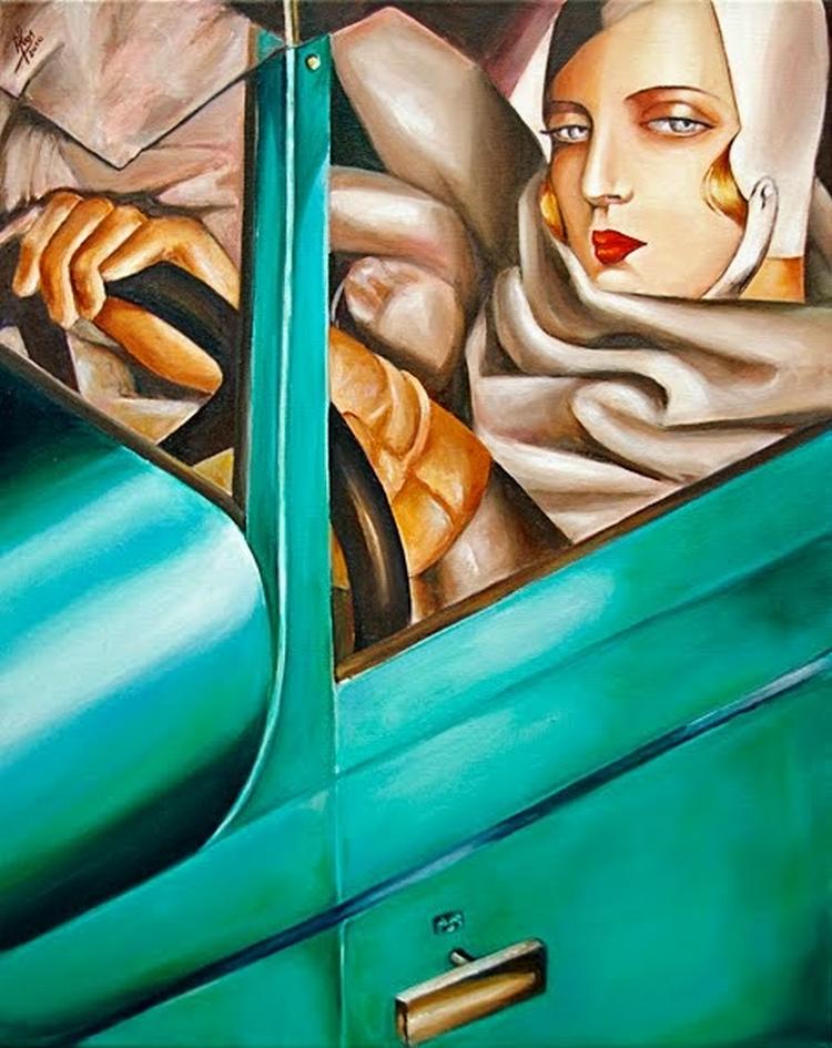 2010 03W Autorretrato Tamara Lempicka 61x50 cm