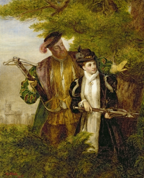 King Henry and Anne Boleyn Deer shooting in Windsor Forest