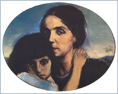 Milena Pavlovic Barili Autoportret sa majkom 1926