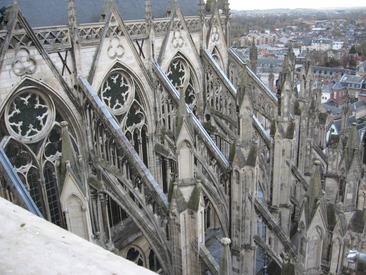 Amiens Cathédrale Notre dame arc boutant sud est 4