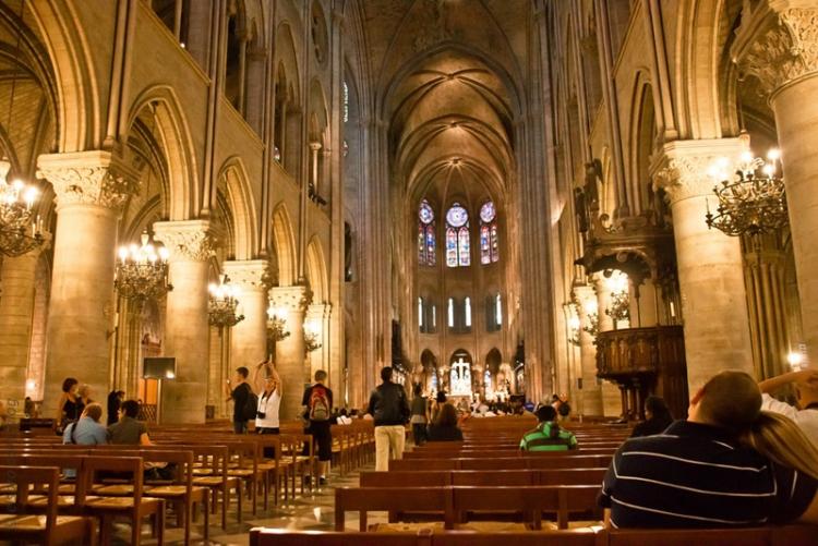 Inside Notre Dame Cathedral Seats