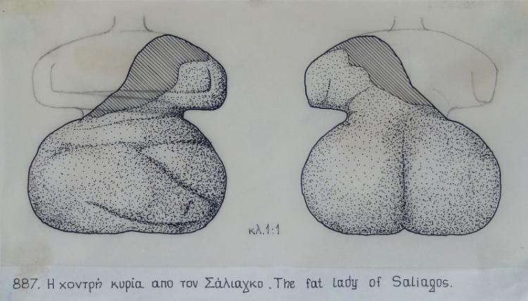 Kikladske figure Debela dama