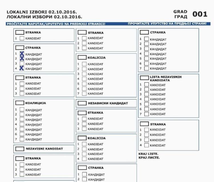 izborna lista