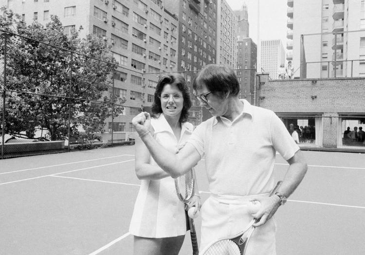 Billie Jean King and Bobby Riggs